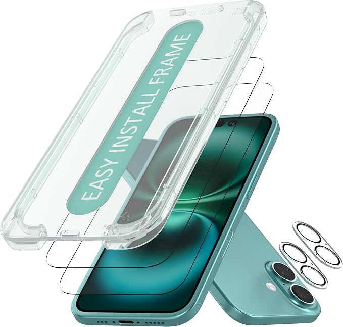 Smartish® iPhone 16 Plus Screen Protector + Camera Lens Covers by Smartish-PhoneCasesandStuff