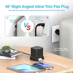 Power Strip with USB, USB C Power Strip with 5 Outlets, 2 USB-C & 2 USB-A - Image 4