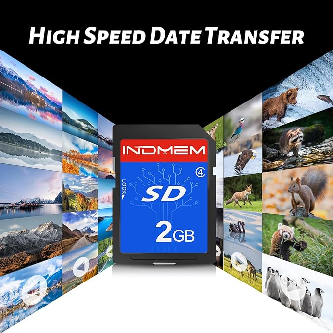 INDMEM SD Card 2GB, 6 Packs Class 4 2GB Flash Memory Card MLC Standard Secure - Image 6