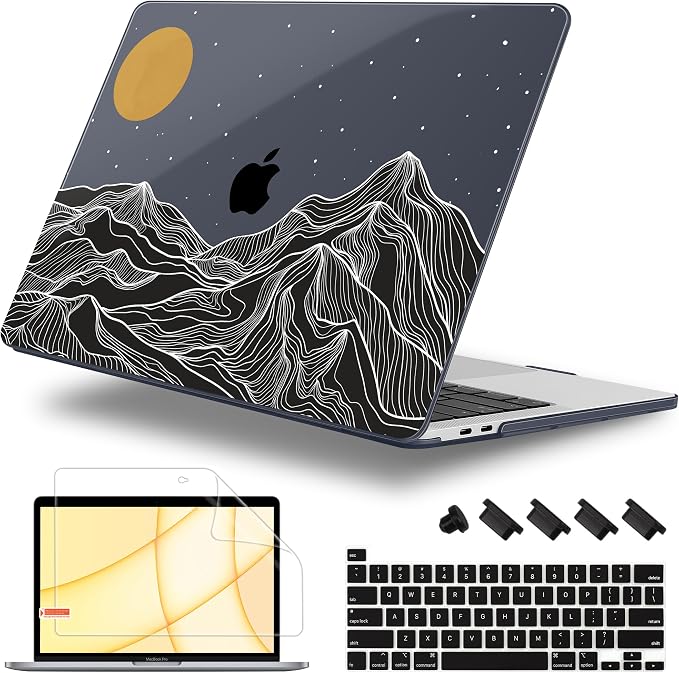 Case for MacBook Pro 13 inch with/Without Touch Bar, Hard Shell + Keyboard by WelcomeViseNewitems