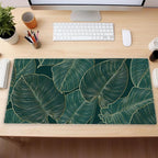 Green Desk Mat Monstera Palm Leaf Mouse Pad Large Gaming Mouse Pad XL Full Desk - Image 6
