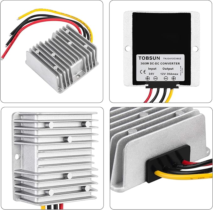 DC 24V Step Down to 12V 30A 360W Converter Waterproof Buck Converter Voltage - Image 2