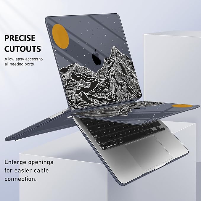 Case for MacBook Pro 13 inch with/Without Touch Bar, Hard Shell + Keyboard - Image 8