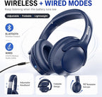 MIDOLA Bluetooth Headphones Over Ear 68H Playtime 6 EQ Wireless Headset - Image 3