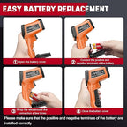 Infrared Thermometer Gun, Non-Contact Digital Laser Temperature Gun, -58°F to - Image 8