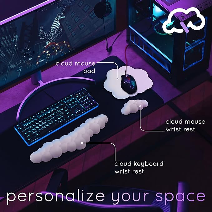 Qloud Cloud Wrist Rest Keyboard Wrist Rest - Image 3