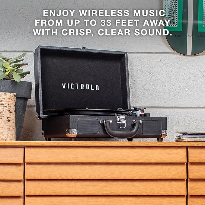 Victrola Journey Bluetooth Portable Suitcase Record Player – - Image 5
