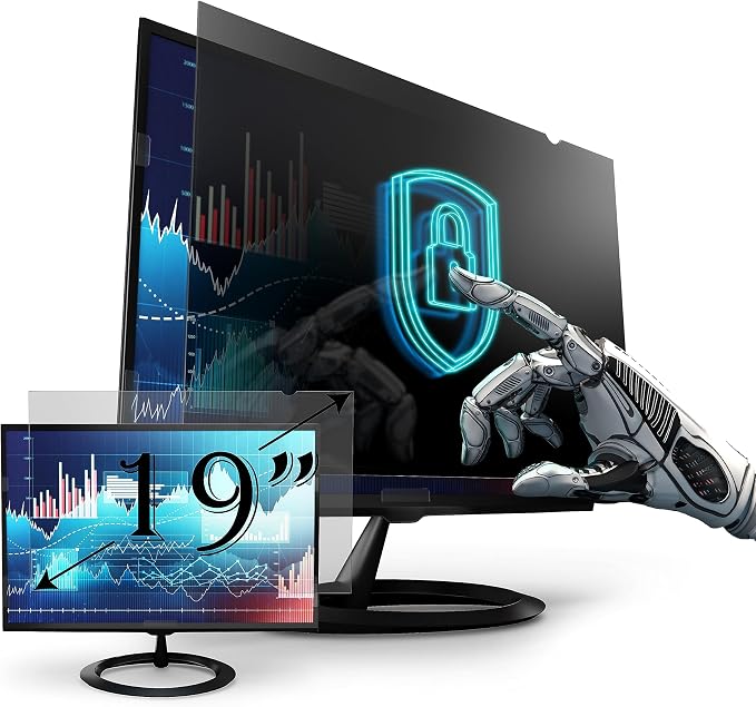 Privacy Screen Filter for 19 inches Desktop Computer Monitor, Screen Protector by EZProScreenProtector