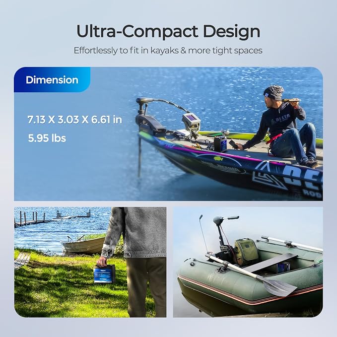 Renogy 12V 20Ah Trolling Motor Lithium Lifepo4 Battery, Built in 20A BMS - Image 3