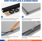 MAGZO Window Screen Replacement Mesh Roll, 37.4in × 16.4ft Heavy Duty Upgraded - Image 6