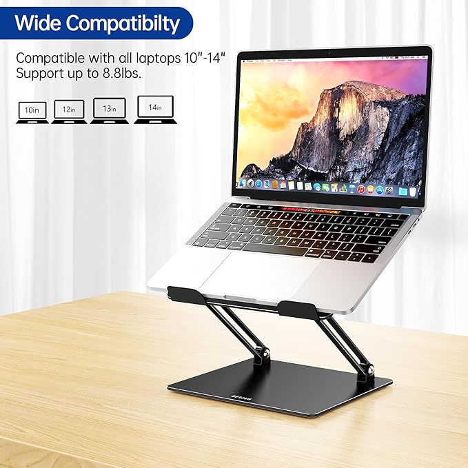 BESIGN LS10 Laptop Stand for Desk, Ergonomic Adjustable Notebook Tablet Stand - Image 3
