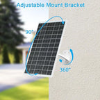 FUTUREZEN 13W Solar Panel for Security Cameras & Trail Cameras, Micro USB & - Image 6