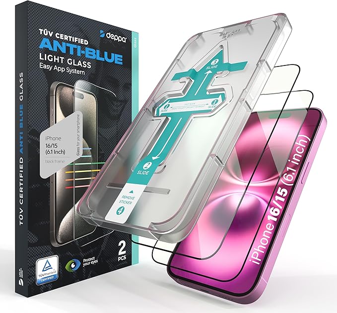 Deppa |2 Pack| Anti-Blue Light Screen Protector by Deppa