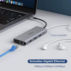 USB C Docking Station Dual Monitors 13 in 1 Triple Display USB C Hub - Image 7