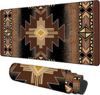 Large Mouse Pad Aztec Pattern Gaming Desk Pad Computer Keyboard Non-Slip by Unknown