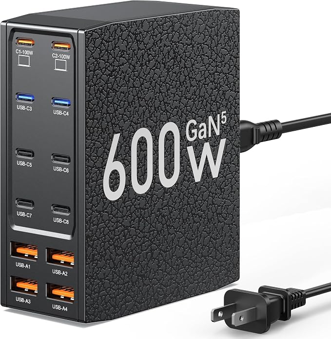 Charging Station, 12-Port USB C Charger Block by SAIPKYGS