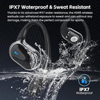 TRAUSI Open Ear Wireless Earbuds Bluetooth Headphones, 80H Playtime Stereo Ear - Image 7