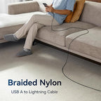 3 Pack iPhone Charger 10FT Long USB to Lightning Cable Fast Charging Cord - Image 8