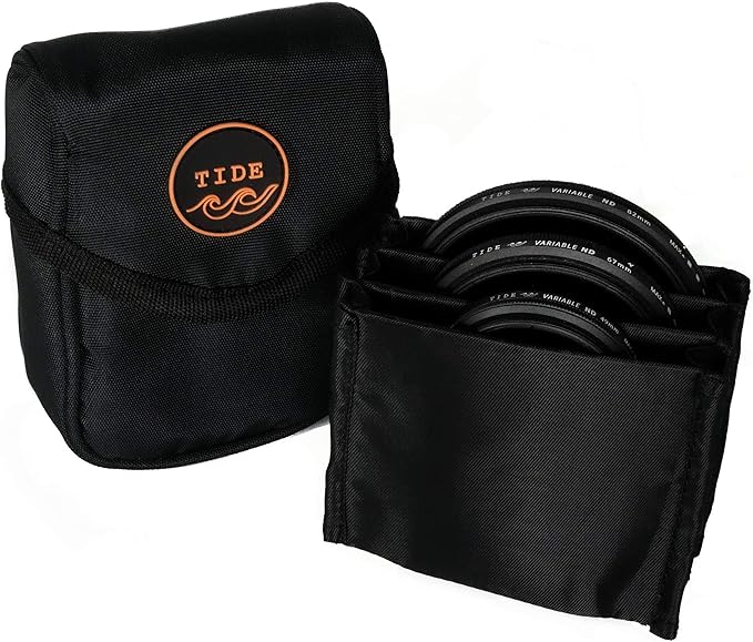 Tide Optics Filter Pouch | Holds 5 Filters Up to 86mm | Durable Protective Case - Image 2