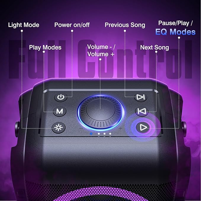 W-KING Party Loudest Portable Bluetooth Speaker Wireless Boom Box, 180W Max Big - Image 9