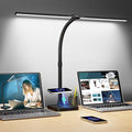 ShineTech LED Desk Lamp for Home Office, 24W Double Head Desk Light by ShineTech