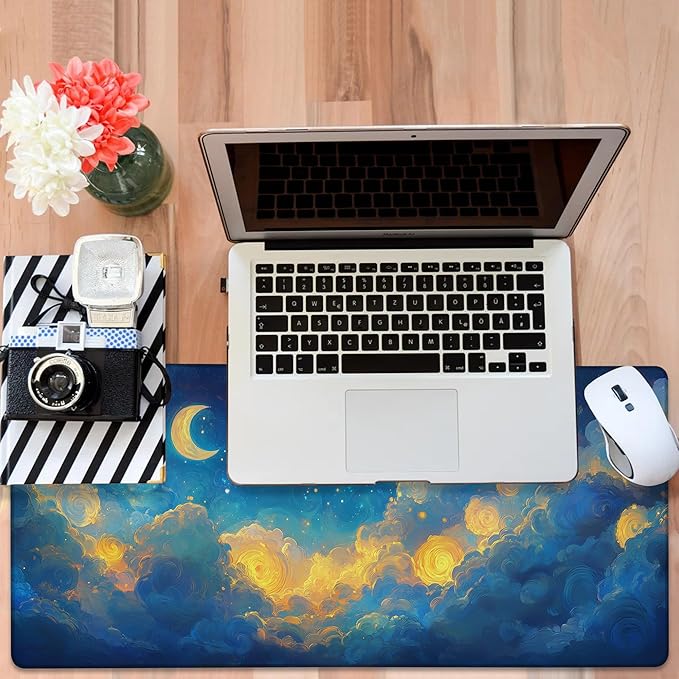 Gaming Desk Pad Large Extra Length Night Sky Mouse Pad Keyboard Laptop Non-Slip - Image 6