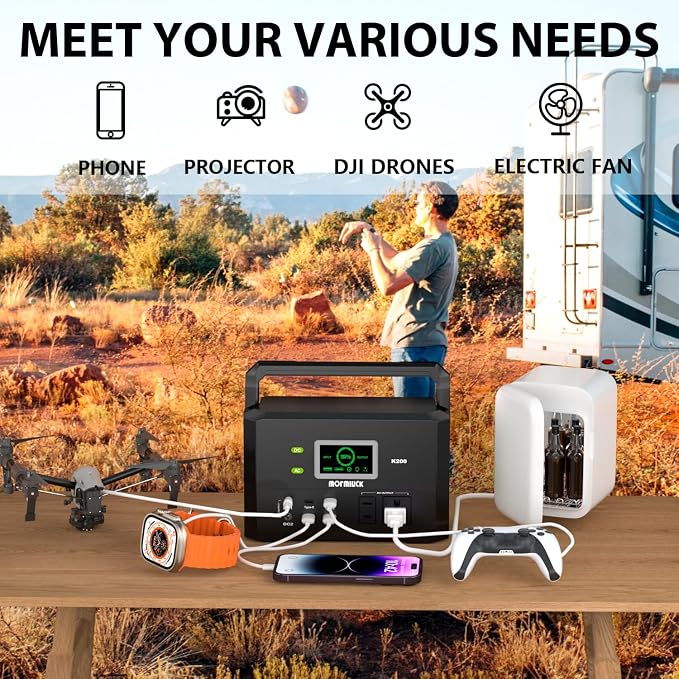 Portable Power Station 200W, 118Wh solar power station - Image 2
