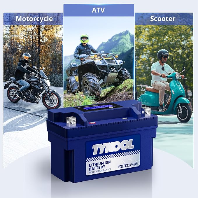 TYKOOL YT7B-BS, 240 CCA, 3X Cranking Amps, 5X Life, High Performance Lithium - Image 5