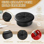 Desk Grommet 2 Inch 8 Pieces, Desk Hole Cover - Image 3