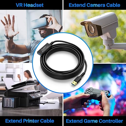 USB 3.0 Active Extension Cable 20 Feet, Long USB Type-A Male to Female Extender - Image 5