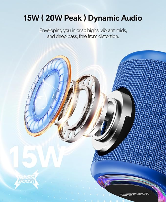 Portable Bluetooth Speaker Beach Essentials: Powerful Crystal Clear - Image 2