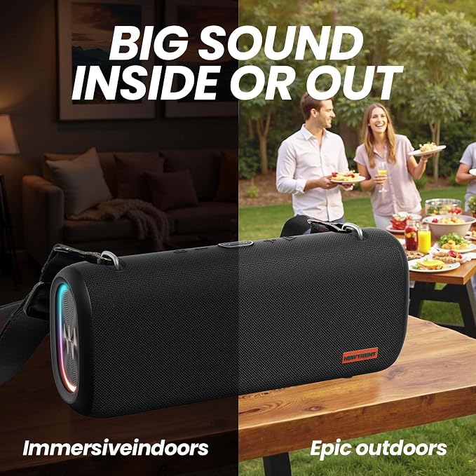 Vibe Pro Outdoor Bluetooth Speaker, 80W Peak Loud Portable Wireless Speaker - Image 3