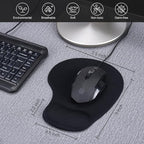 JIKIOU Mouse Pad, 2 Pack Ergonomic Mouse Pads - Image 2