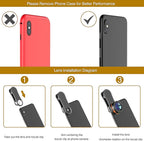 Phone Camera Lens, Upgraded 3 in 1 Phone Lens kit-198° Fisheye Lens + Macro - Image 7