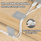 40 PCS Hook and Loop Cable Ties, Self-Adhesive Hook and Loop Cable Straps - Image 6