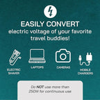 LiteFuze 500 Watt Step Up/Step Down Travel Voltage Converter, 220/110v to - Image 4