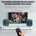 Bluetooth Speaker with Two Wireless Microphones, Outdoor Speaker with - Image 4