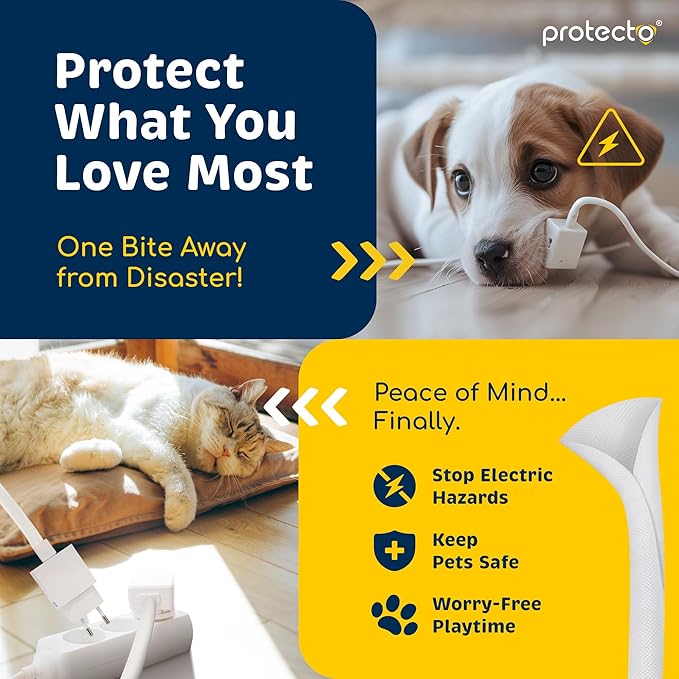 PROTECTO Heavy Duty Dog & Cat Cord Protector 10ft Easy-to-Use Critter Cord Cover - Image 3