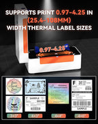 Bluetooth Thermal Label Printer, Wireless 4x6 Shipping Label Printer - Image 5