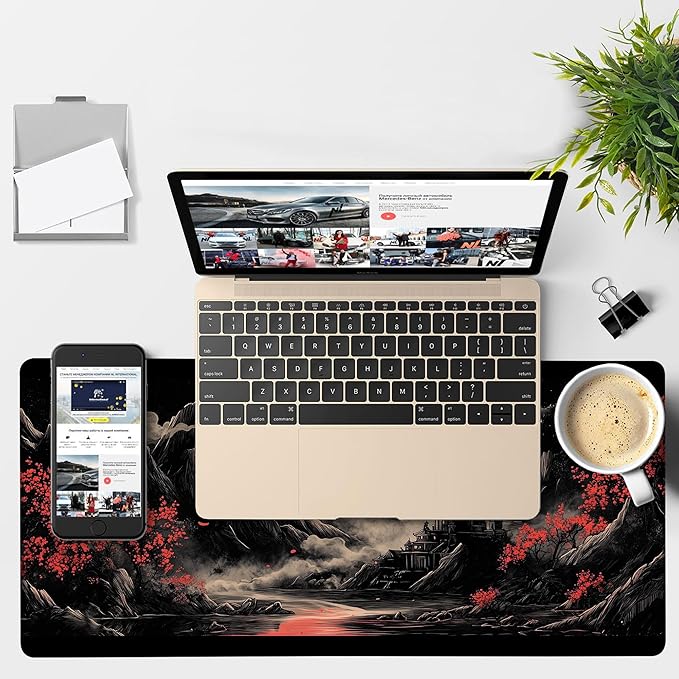 Chinese Style Painting Gaming Mouse Pad 3mm Thick Stitched Edge Waterproof - Image 4