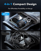 4-in-1 Retractable Gan Wall Charger Plug, Travel Essentials Brick Multiport USB - Image 6