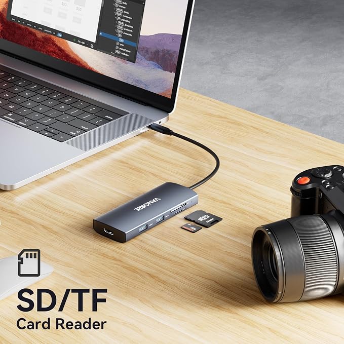 USB C Video Output Hub, 3 USB-C & 2 USB-A 3.2 10Gbps Ports, 4K@60Hz HDMI - Image 8