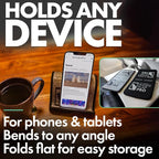 Airplane Phone Holder, Flexible Tablet and Cell Phone Holder, Folding Cellphone - Image 4