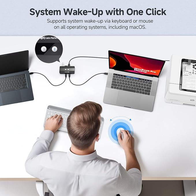 Cable Matters USB C Switch for 2 Computers - Image 5