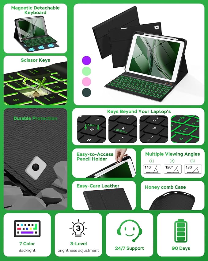 Keyboard Case for iPad 9th 8th 7th Generation 10.2" - Image 3
