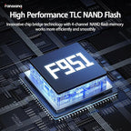 512GB Fast External SSD Flash Drive Up to 2000MB/s USB3.2 Gen2, 2-in-1 Dual USB - Image 4