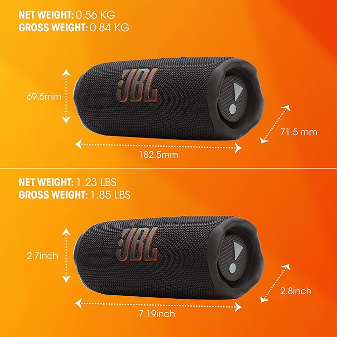 JBL Flip 7 - Portable Waterproof and Drop-Proof Speaker, Bold JBL Pro Sound - Image 8