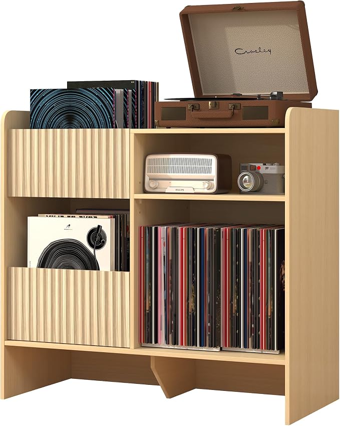 Record Player Stand with Vinyl Storage - Image 9