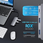 USB C Hub 4K 60Hz HDMI with 100W Power Delivery, USB-C and 2 USB-A 5Gbps Data - Image 2