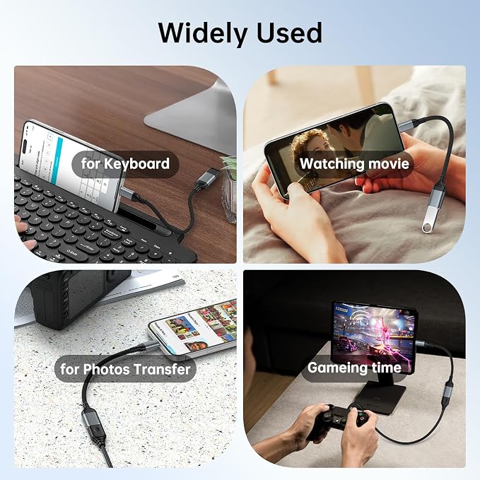 USB C to USB 3.0 Adapter, Type C Male to USB Female OTG Cable 5Gbps Data - Image 7